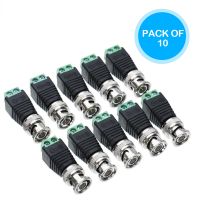 10pcs BNC Connectors for AHD Camera CVI Camera TVI Camera CCTV Camera Coaxial/Cat5/Cat6 Cables