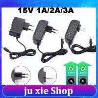 JuXie store Universal Power Supply AC 110V 220V to DC 15V 1A 2A 3Amp Charger Adaptor EU US for LED Strips Light Lighting