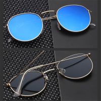 Vintage Metal Round Frame Sunglasses Women Men Retro Shades Hip Hop Sun Glasses Summer Outdoor UV Protection Eyewear