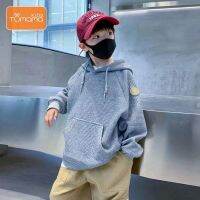 Tumama KIds เสื้ออบอุ่นเสื้อฮูดแขนยาวเด็กผู้ชายหล่อ