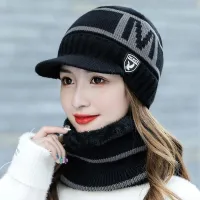 Han edition tide fashion hat man hat in winter to keep warm knit winter warm cotton padded cap youth outdoor cycling