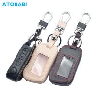 【cw】 Real Leather Car Key Case For Starline A93 A63 A36 A39 A66 A96 Two Way Car Alarm LCD Remote Control Keychain Protect Cover Skin !