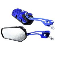 1 Pair Handlebar Mirror Motorcycle Rearview Mirror Cycle Mirror Accessories for Mountain Bike BMX Motorcycle Bike Blue Mirrors