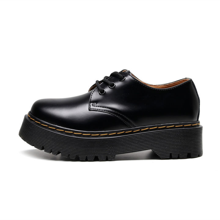 doc-dr-martens-1465-แมรี่-เจนแพลตฟอร์มรองเท้าทำงานของแท้ดั้งเดิม3-ตาเรียบรองเท้าทางการ