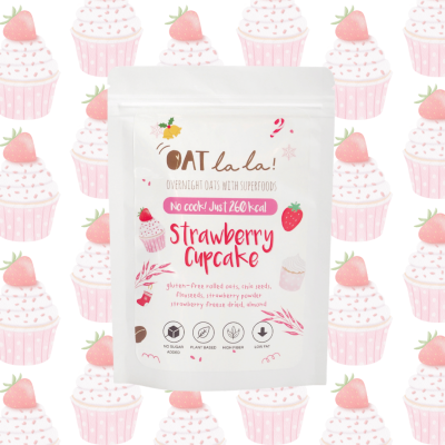 Strawberry Cupcake - Overnight oats mixed with Superfoods (Limited Time Only!)
