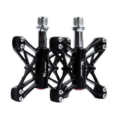 WEST BIKING Bike Pedals 3 Bearings 916" MTB Road Bike Hollow Pedals Lightweight Magnesium Flat Outdoor Sports Bicycle Pedals