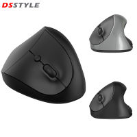 DSstyles เมาส์ไร้สาย2.4G 2400Dpi ที่จับแนวตั้งตามหลักสรีรศาสตร์เมาส์สำหรับเล่นเกมส์ออฟฟิศสำหรับแล็ปท็อปเดสก์ท็อปปลั๊กแอนด์เพลย์