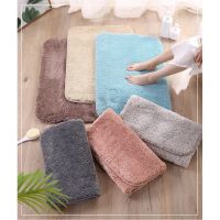 Bathroom Mat พรมหน้าห้องน้ำ ️ผ้าเช็ดเท้า อย่างดี พรมเช็ดเท้าหนา 3 cm สำหรับหน้าห้องน้ำ แบบหนา เกรดพรีเมี่ยม ซึมซับน้ำดี นุ่มเท้า ขนาด 60x40cm พรมห้องน้ำ พรมเช็ดเท้ากันลื่น ในห้องน้ำ พรมห้องน้ำ กันลื่น ปูหน้าห้องน้ำ Bath Mat Non-Slip