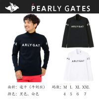 PEARLY GATES ส่งออกกอล์ฟญี่ปุ่นและเกาหลีใต้คอเต่าเงินชายแขนยาวแสดงการเคลื่อนไหวเสื้อผ้าแบบแห้งเร็วเสื้อผ้าผู้ชายเสื้อกอล์ฟปลูกฝังศีลธรรมของคนหนึ่ง