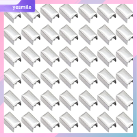 YESMILE 200pcs เงินสีเงิน ที่หนีบโลหะ ปรับได้ปรับได้ 11x6mm เงินจีบจีบ แคลมป์รัด โลหะสำหรับตกแต่ง ที่หนีบปรับได้ ทำเครื่องประดับ DIY