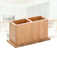 Wooden Cutlery Bamboo Tableware Storage Box Simple Chopsticks Holder Cutlery Organizer for Home Kitchen