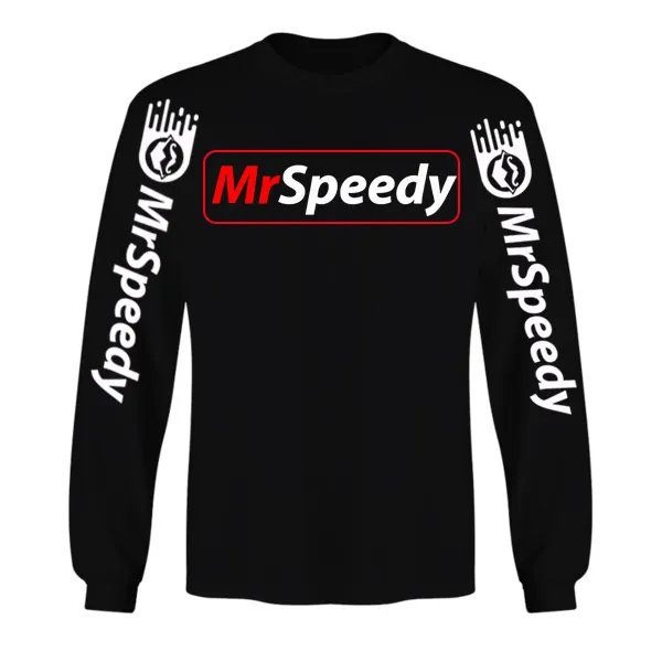 Mr Speedy Long Sleeve Cotton Black Edition uniform shirt Lazada PH