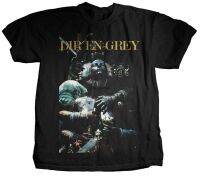 【Mens clothing】เสื้อยืดผู้ชาย Dir En Grey Mens StatueShort Sleeve T-Shirt Black