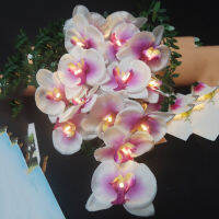 Holiday Handmade Flower Orchid Light String,Christmas Event PartyNew Year Floral Garland,Festival Strip Supplies,Home Decor.