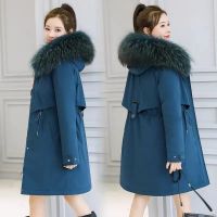 ﹍☒ 2023 New Fashion Coat Clothing Wool Hooded Parkas With Fur Collar Warm Jacket 6XL