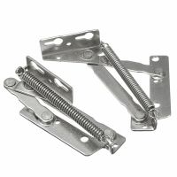 2pcs 80 Degree Metal Sprung Hinges Cabinet Door Lift Up Stay Flap Top Support Tool Folding Sofa Bed Spring Hing Door Hardware Locks