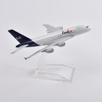 JASON TUTU 16cm FedEx Airbus A380 Plane Model Aircraft Diecast Metal 1400 Scale Airplane Model Gift Collection