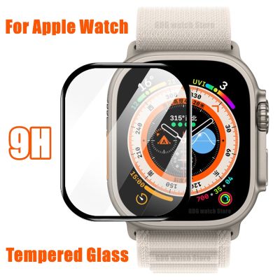 9H Tempered Glass for Apple Watch Ultra 49mm 8 7 41mm 45mm Screen Protector for Iwatch 6 5 4 3 2 1 Se 40mm 44mm 42mm 38mm Glass