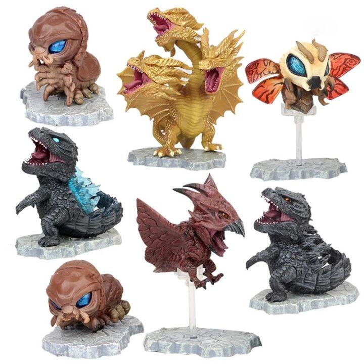 7pcs-king-of-the-rodan-mothra-action-figure-doll-anime-movie-dinosaur-monster-animal-figurine-toy-collectible-kids-gift-model