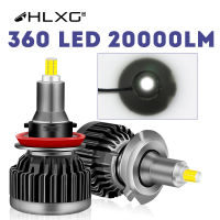 HLXG h1 canbus car headlight CSP 20000LM luces 60W bulb turbo led h7 360 H8 H9 H11 9005 9006 HB3 HB4 fog lampada lamp led Lights