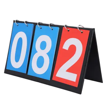 Portable Table Scoreboard Numbers Scoreboard Score Keeper Score Board for  Basketball