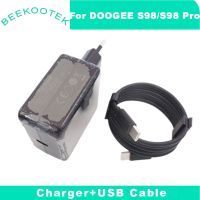 DOOGEE S98 Charger Adaptor เดิมสวิซต์สลับปลั๊กไฟของสหภาพยุโรปการเดินทาง USB สายเคเบิ้ลข้อมูลสินค้าตกแต่งสำหรับโปร S98 Doogee