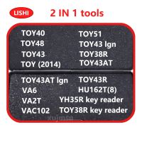 Lishi 2 in 1 2 IN 1 Tool TOY2014 TOY40 TOY48 TOY43 TOY38R HU162T8 VA6 VA2T VAC102 TOY43AT YH35R reader TOY51 Locksmith Tools