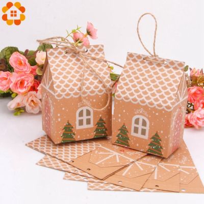 【hot】☄✐♝  1set With Ropes Xmas Cookie Guests Boxes