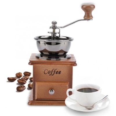 （HOT NEW）เครื่องชงกาแฟเครื่องชงกาแฟกาแฟเครื่องเทศเสี้ยน MillMetal ออกแบบ RetroManual เครื่องบดกาแฟ Maschine