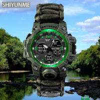 SHIYUNME Men Military Sports Digital Watches Compass Outdoor Survival Multi-function Waterproof Mens Watch Relogio Masculino