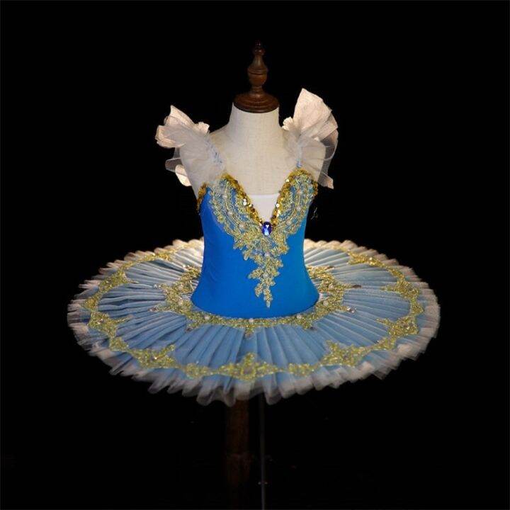 professional-ballet-tutu-dress-girl-dance-costume-child-performance-ballerinas-pancake-tutu-kids-child-carnival-jazz-dance-dress