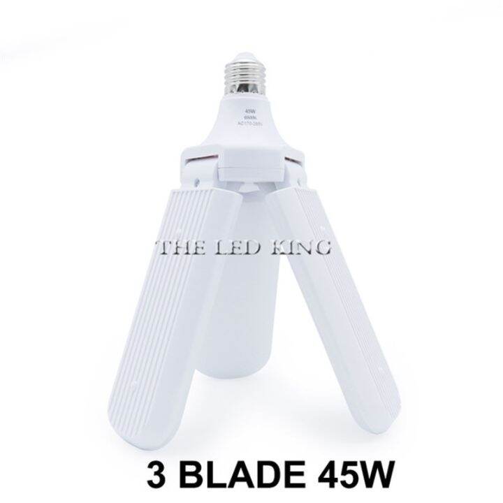 หลอดไฟ-led-e27-45w-96-265v-มุมใบมีดพัดลมพับเก็บได้สว่างมากโคมไฟเพดานปรับได้ไฟ-led-ส่องสว่างประหยัดพลังงานในบ้าน