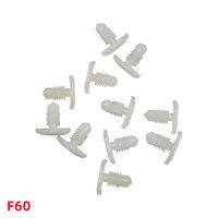 100Pcs Auto ปุ่มพลาสติกแถบปิดผนึกเล็บคลิปคงที่รถ Retainer คลิปพลาสติก Fastener F60