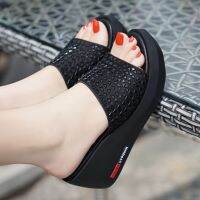 【CW】 Slippers Female Wedges Slides Woman Non-Slip Indoor Footwear Ladies 2020
