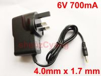 1PCS 6V 700mA High quality AC 100V-240V Converter Switching power adapter DC 6V 700mA 0.7A Supply UK Plug DC 4.0mm x 1.7mm