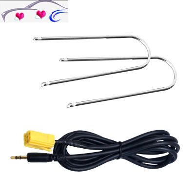 【hot】❅  Jack To ISO 6Pin Car Aux Cable Alfa Grande Punto Aux-in Audio Cable 2 Pc Tools