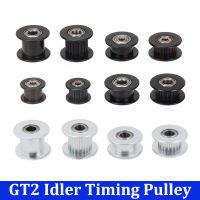 4Pcs GT2 Idler Timing Pulley 16 20ฟันล้อ Bore 3มม. 5มม. 2GT Timing Belt Pulley เกียร์เข็มขัดกว้าง6มม. 10มม. 3D ชิ้นส่วนเครื่องพิมพ์