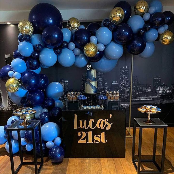 ins-style-navy-blue-starry-night-blue-ink-blue-balloon-chain-set-sky-blue-balloon-boy-birthday-decoration-men-birthday