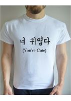 YOURE น่ารักเกาหลีพิมพ์ T เสื้อ Love TEE แฟชั่นเกาหลี K POP ละครผู้ชาย