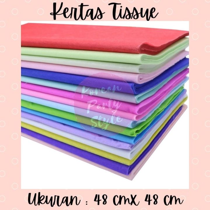 1 Pak 1 Pack Koreans Kertas Tisu Cotton Paper Kertas Tissue Bunga