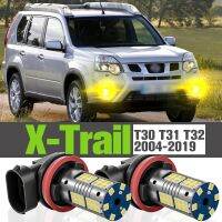 โคมไฟตกแต่งไฟตัดหมอก LED สำหรับ2X Nissan X-Trail X T30 T31 T32 2004-2019 2007 2008 2009 2010 2011 2012 2013 2014 2015