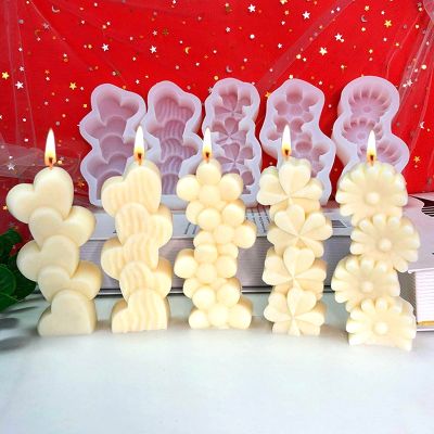 Clover Incense Soap DIY Leaf Mould Decor Candle Home Resin Daisy Plaster Four Multi-layered Love