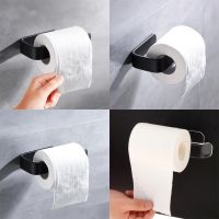 Toilet Paper Holder Bathroom Accessories Black Acrylic Toilet Paper Holder Tissue Roll Rack Wall Mounted Paper Holder Toilet Roll Holders