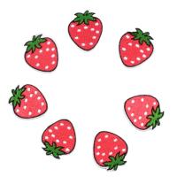 10pcs Cartoon Strawberry Patch DIY Embroidery Patches Iron On Cartoon Fruits Stickers Apparel Shoes Bags Backpack Jeans Decors Haberdashery