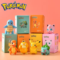 ของเล่นโปเกมอน Pikachu Anime ตุ๊กตาขยับแขนขาได้ Jenny Turtle ตกแต่ง Handmake ของเล่นสำนักงานตุ๊กตากล่องของเล่นของขวัญน่ารัก