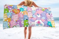 ผ้าเช็ดตัว Care Bears ผืนใหญ่  เนื้อผ้านาโน ซับน้ำดี แห้งไว พร้อมส่ง 4 ลายตามภาพ ขนาด 150×75 cm