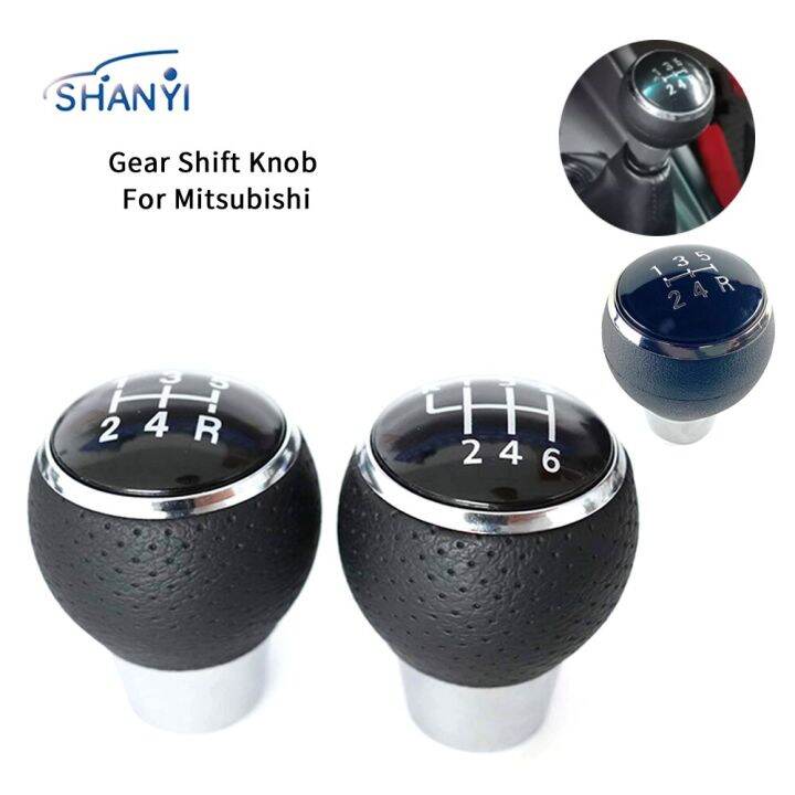 Car 5 Speed Gear Shift Knob MT Head Stick Handle Shifter For Mitsubishi