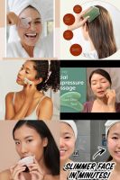 Gua Sha Facial Lifting Tool นวดกระชับ หน้าเข้ารูป ผิวพรรณเต่งตึง ดูมีเลือดฝาด