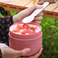 ♨ Portable Lunch Box Microwave Safe Bento Box With Fork Spoon Stainless Steel Food Container Thermo Lunch Container Food Jar