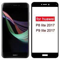 【A PRETTY】กระจกป้องกัน ForP8 P9 Lite 2017 TemperedScreen Protector บน Huawey Huwei P 8 9 P8lite P9liteFilm ความปลอดภัย